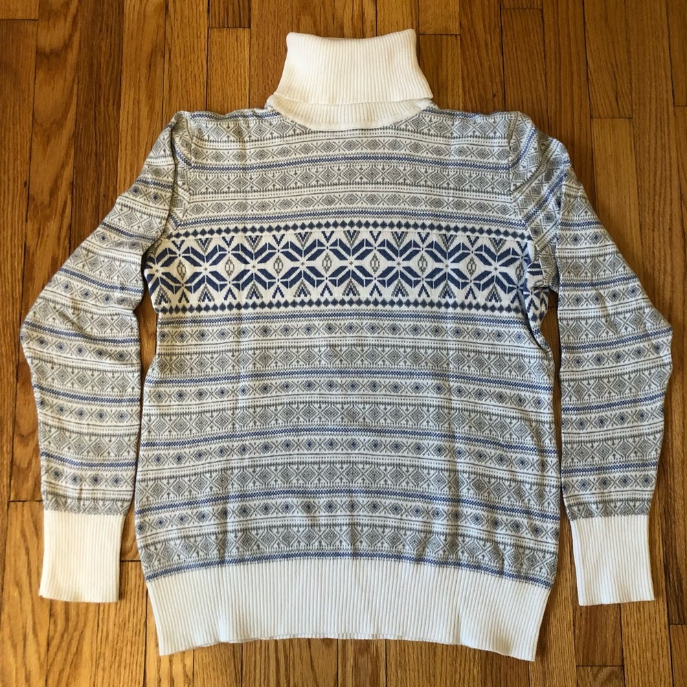 L.L. Bean Fair Isle Turtleneck